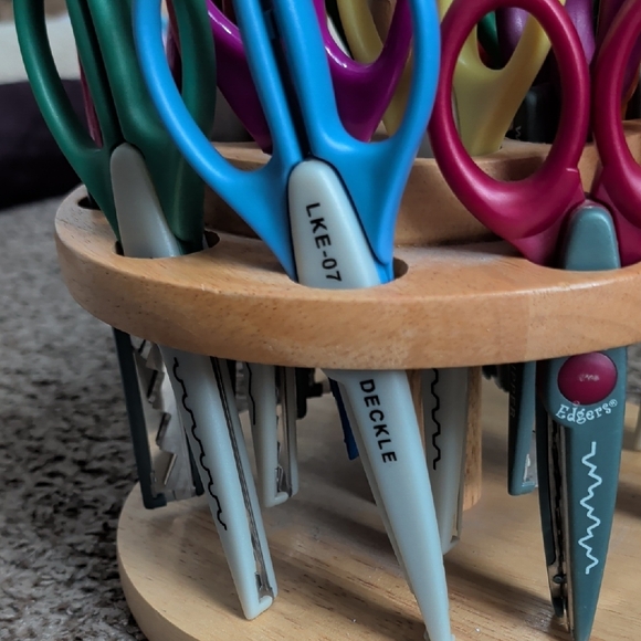 Vibrant Multi-Color And Pattern Scissors Carousel - Picture 7 of 7